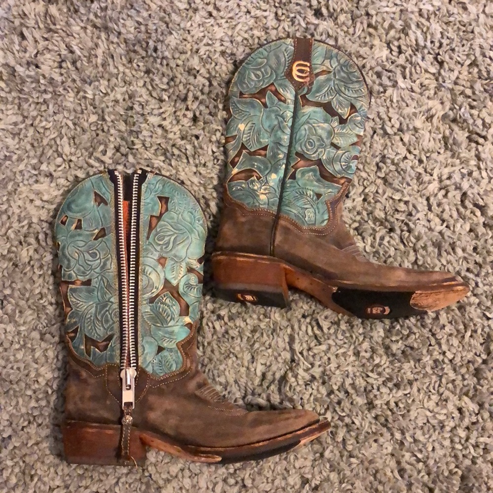 Dan post mid calf cowboy boots size 7.5